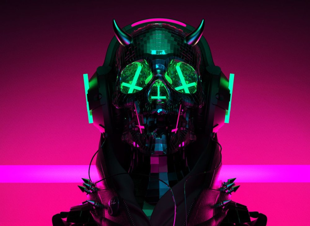 Cyberpunk 2077 Samurai неон