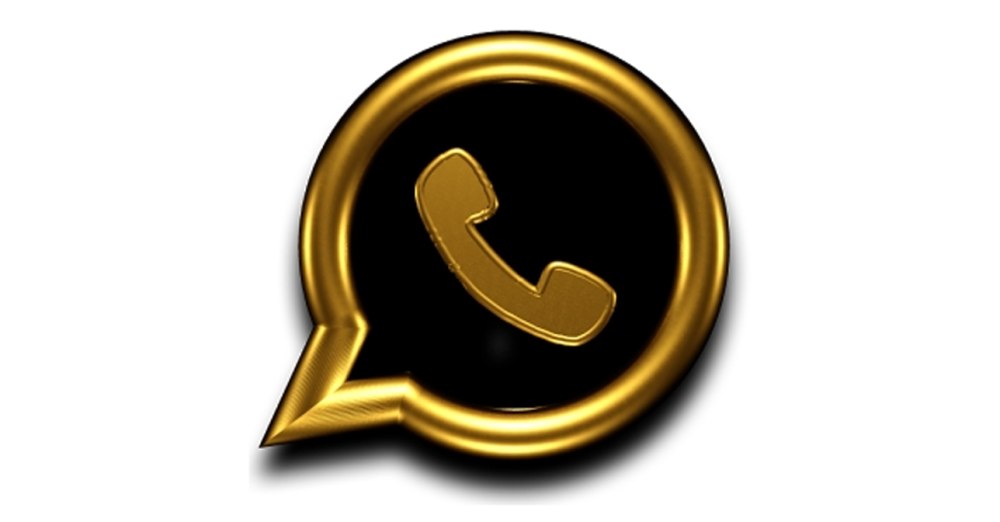Золотой значок WHATSAPP
