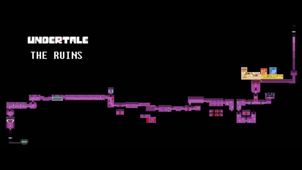 Undertale руины карта