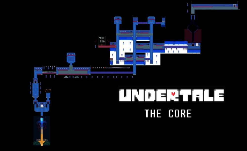 Карта ядра в Undertale