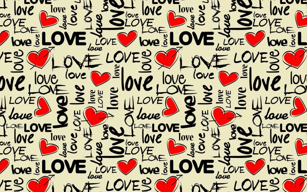 Фон с надписью Love