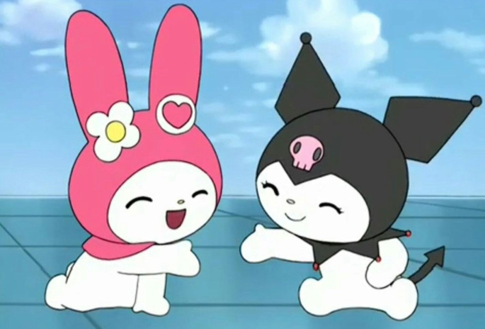 Раскраска Куроми из hello Kitty