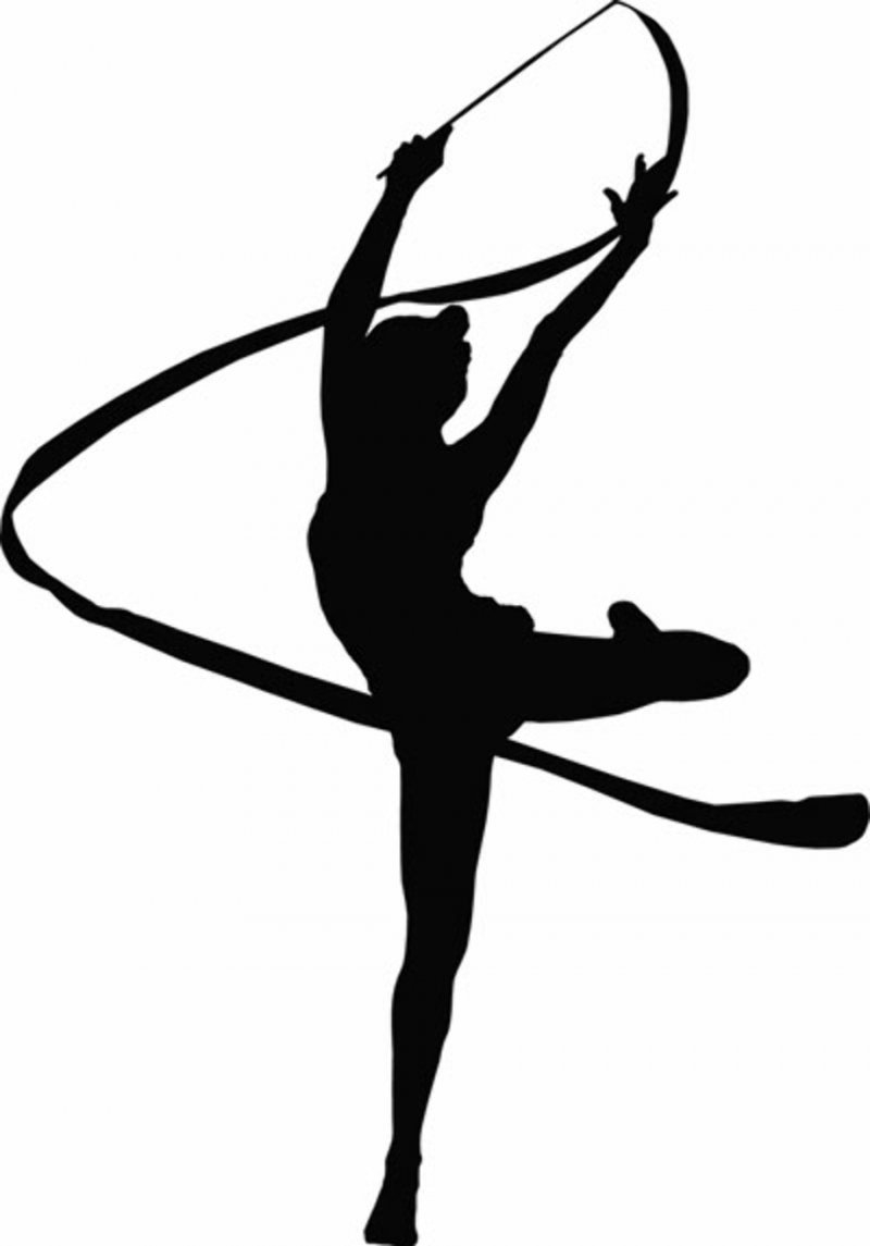 Силуэт гимнастки