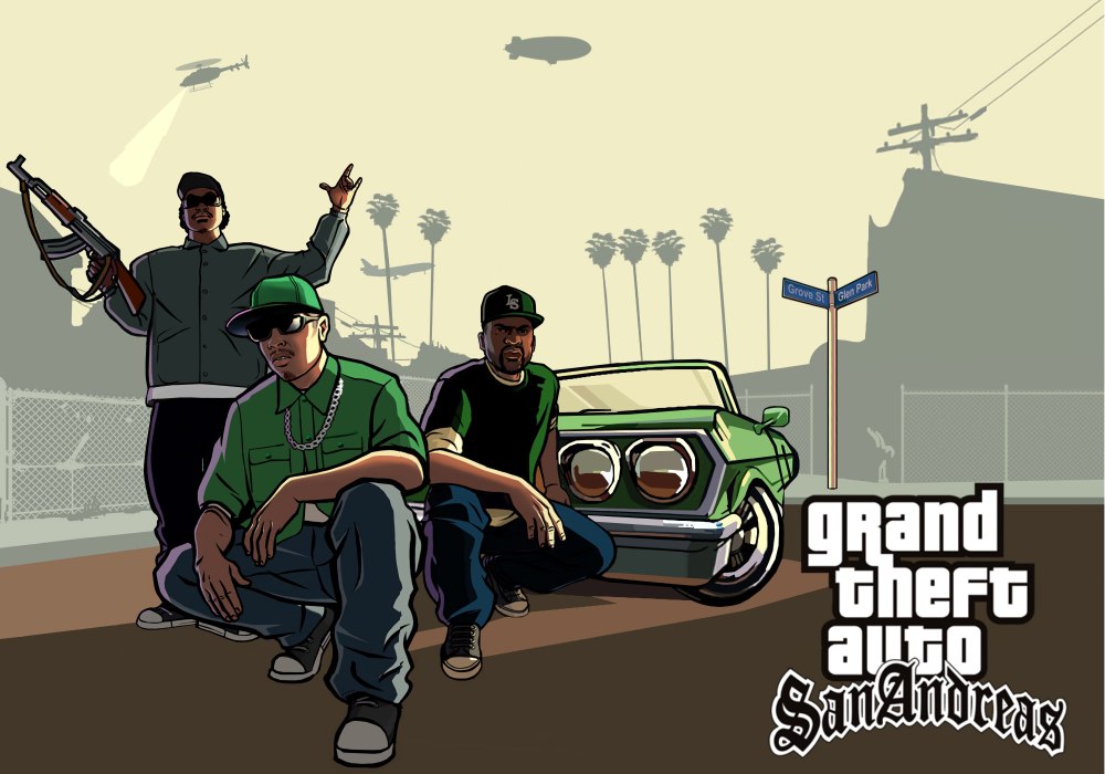 ГТА Сан андреас Grove Street Families
