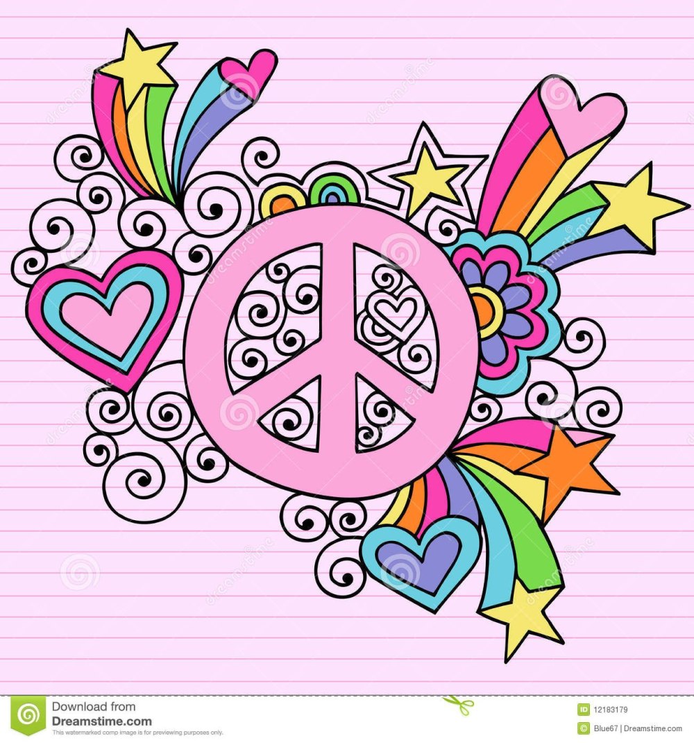 Peace Hippie Art Hippie