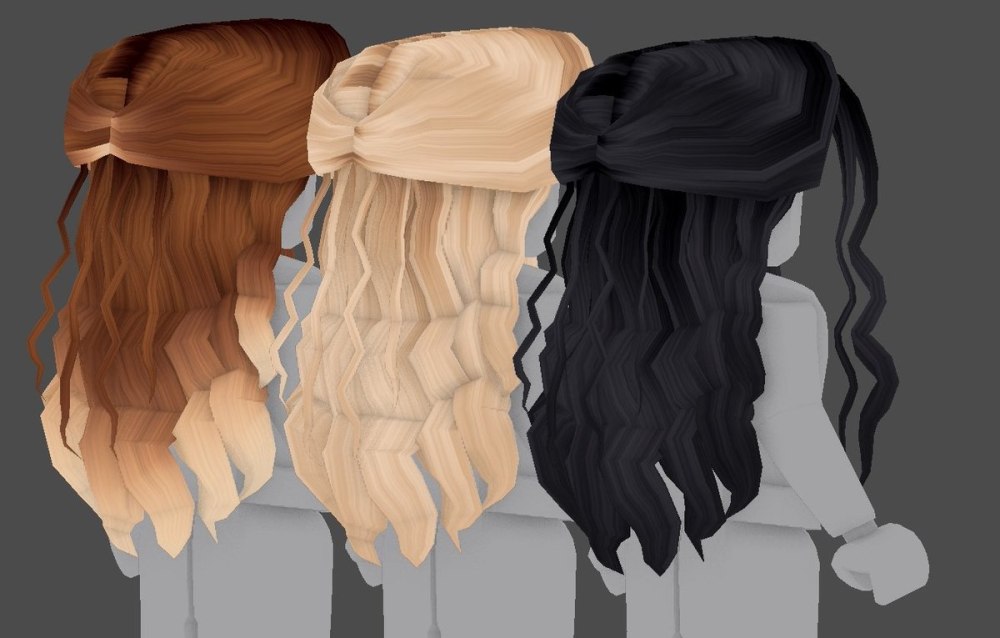 Волосы РОБЛОКС fluttering half up curly hair (blonde) t-Shirt