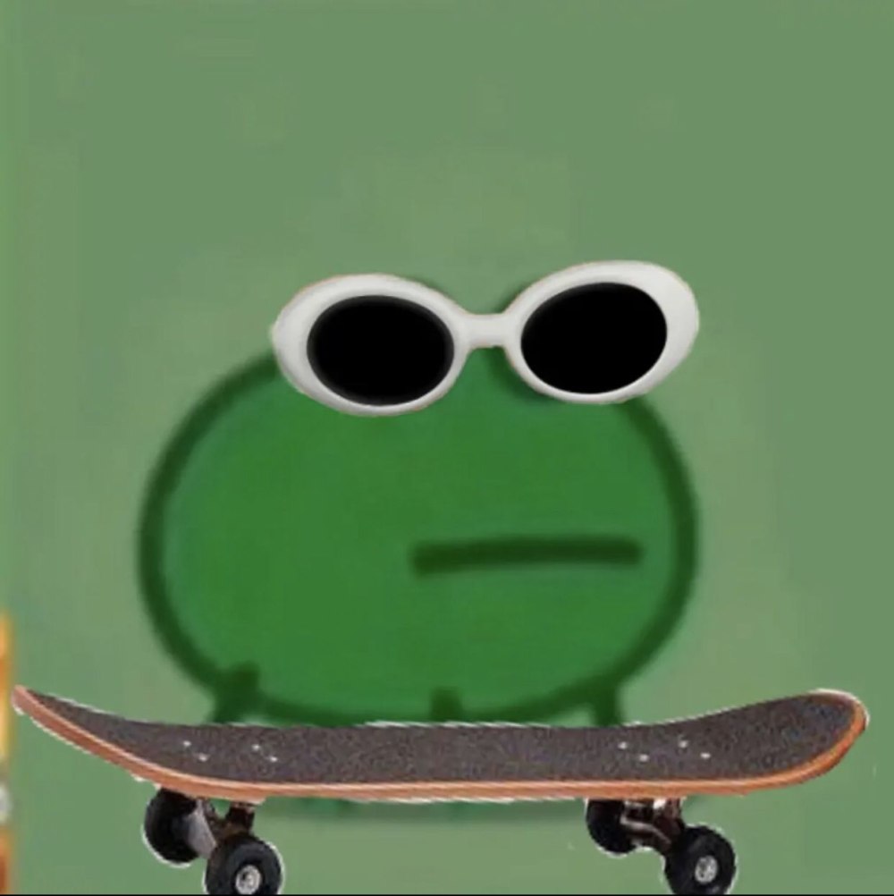 Жаба на скейте
