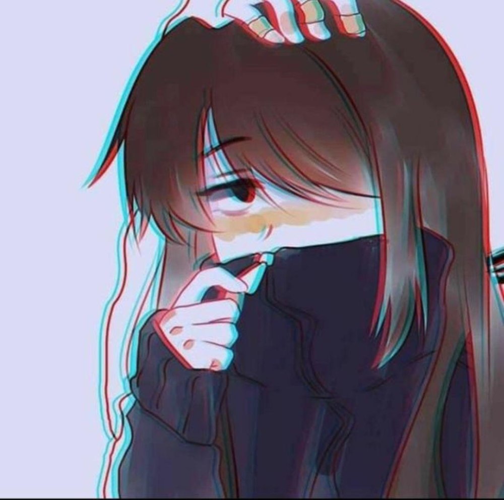 Грустная аниме тян