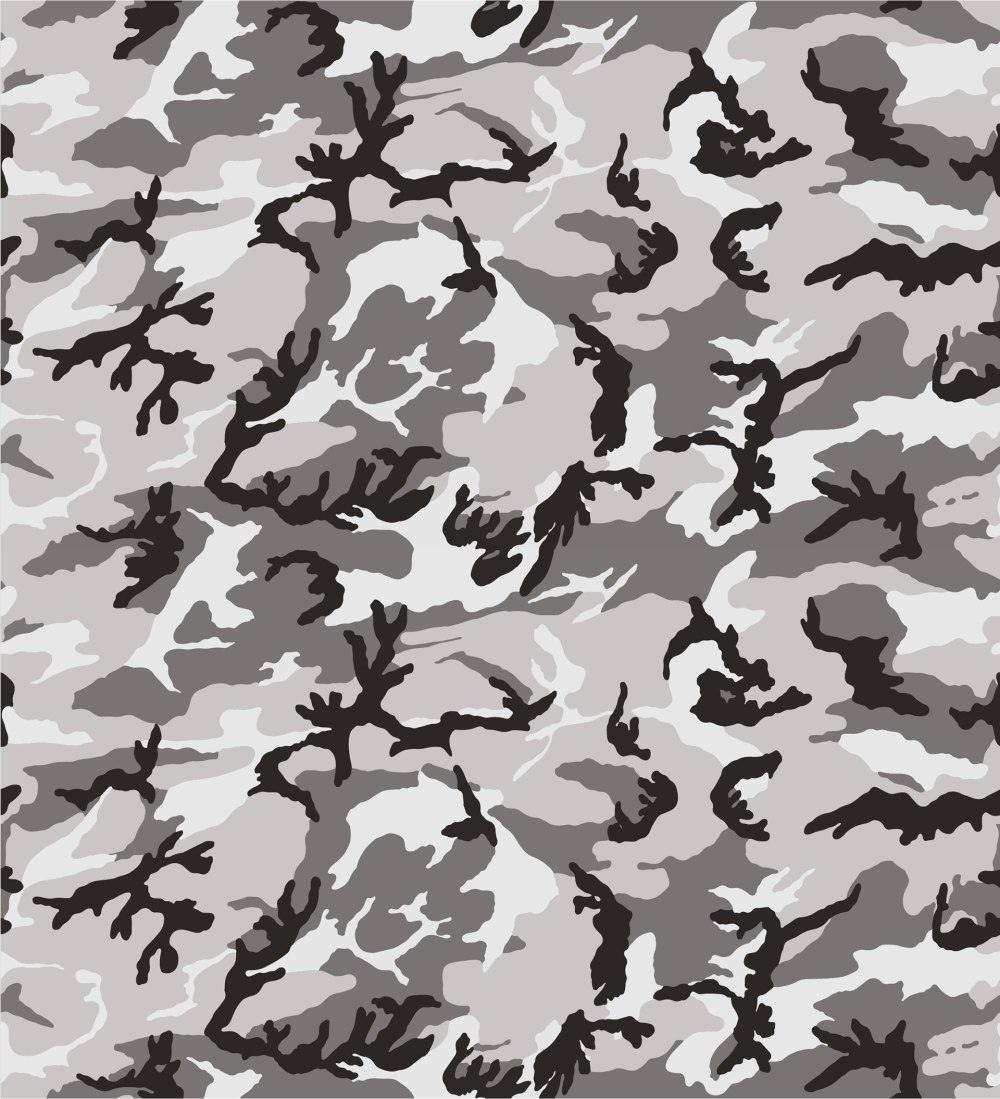 Ткань Black Camo Urban