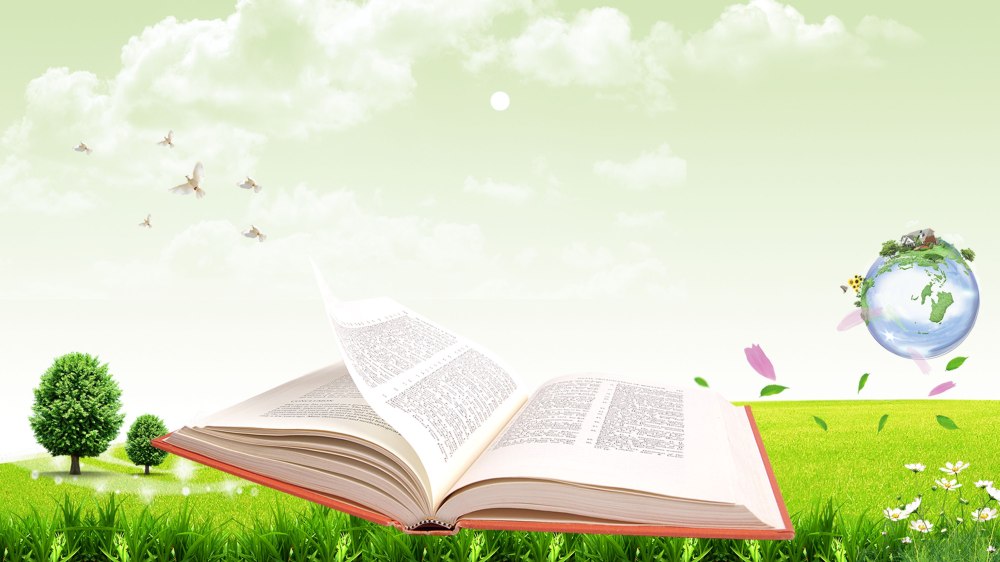 Летний фон с книгой