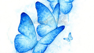 Синие рисунки