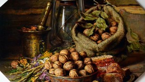 Натюрморт с медовыми сотами