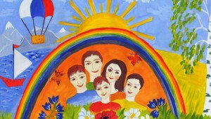 Рисунок на тему родина