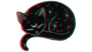 Кошка арт для срисовки