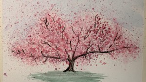 Рисунки сакуры для срисовки