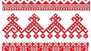Рамка коми орнамент