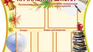 Классный уголок в начальной школе