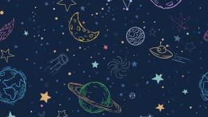 Звездное небо детский рисунок