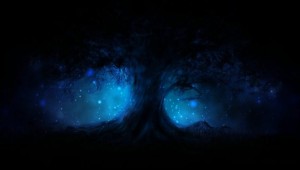Обои на рабочий стол черно синие
