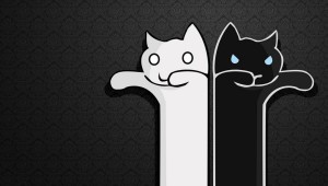 Парные обои кошки