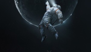 Космонавт в космосе арт