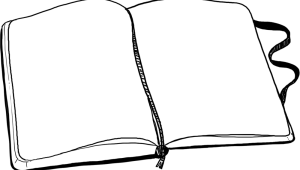 Книга раскрытая вектор