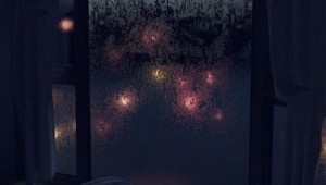 Комната с подоконником аниме фон