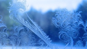 Иней на окне рисунок