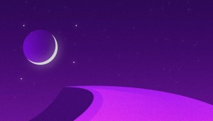 Фиолетовые минималистичные обои