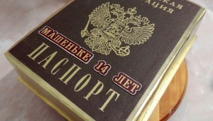 Шарик в виде паспорта на 14 лет