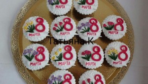 Картинки на капкейки 8 марта