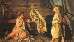 Младенец в люльке картинки