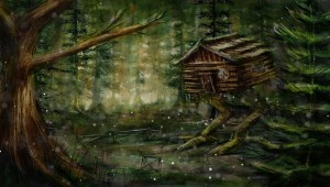 Избушка бабы яги картинки