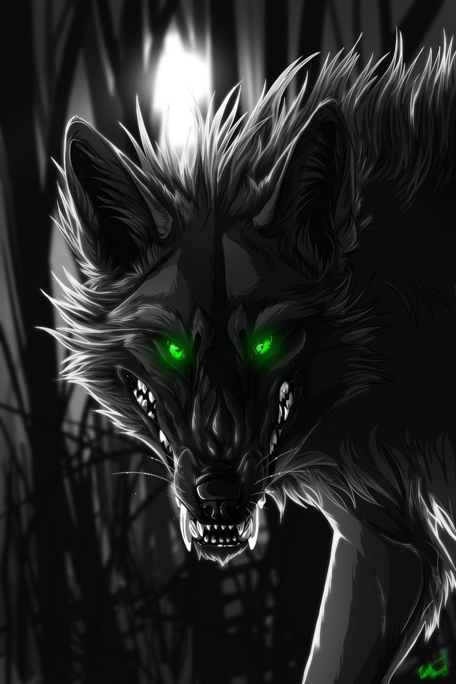Зеро волк арт Blackfire