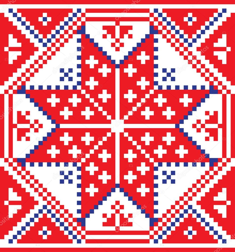 Белорусский орнамент в полосе