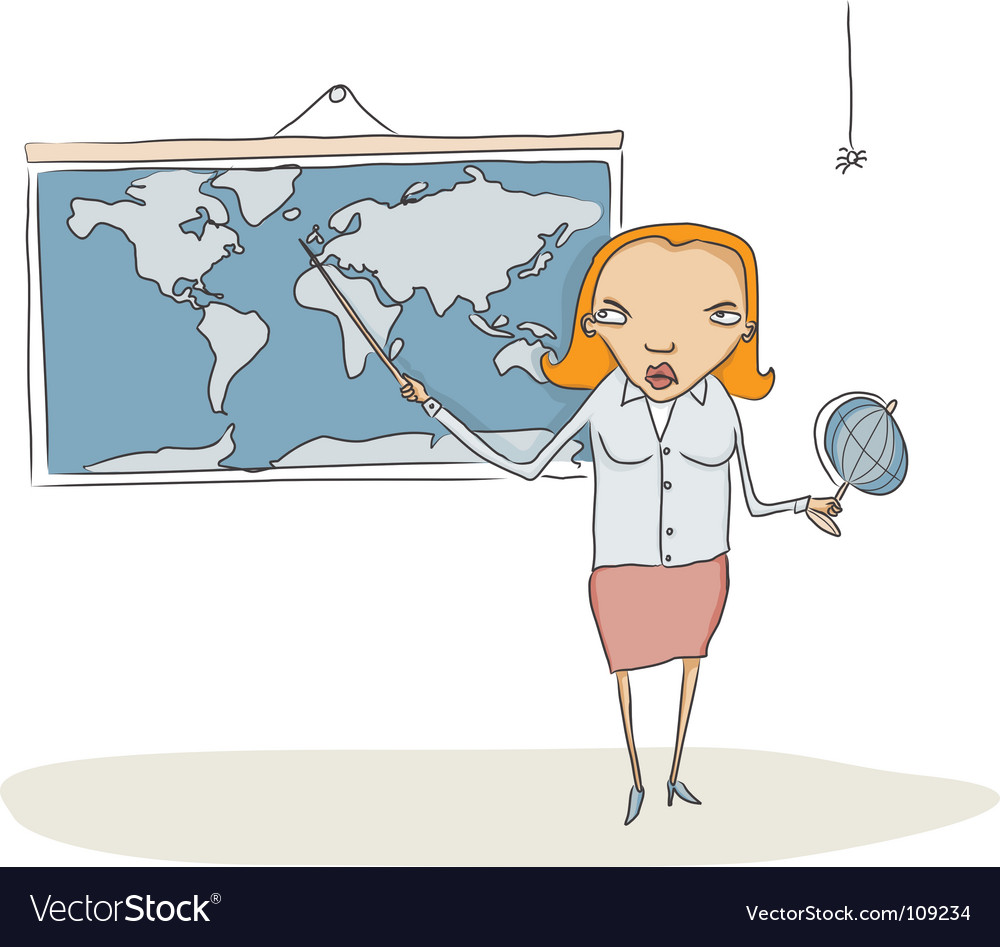 Карикатура учитель географии