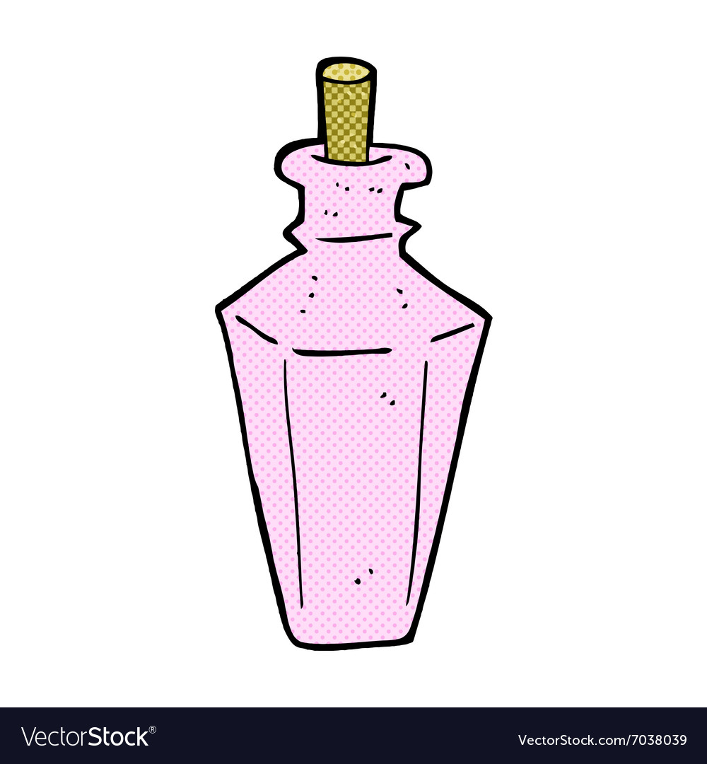 Флакон духов иллюстрация линия