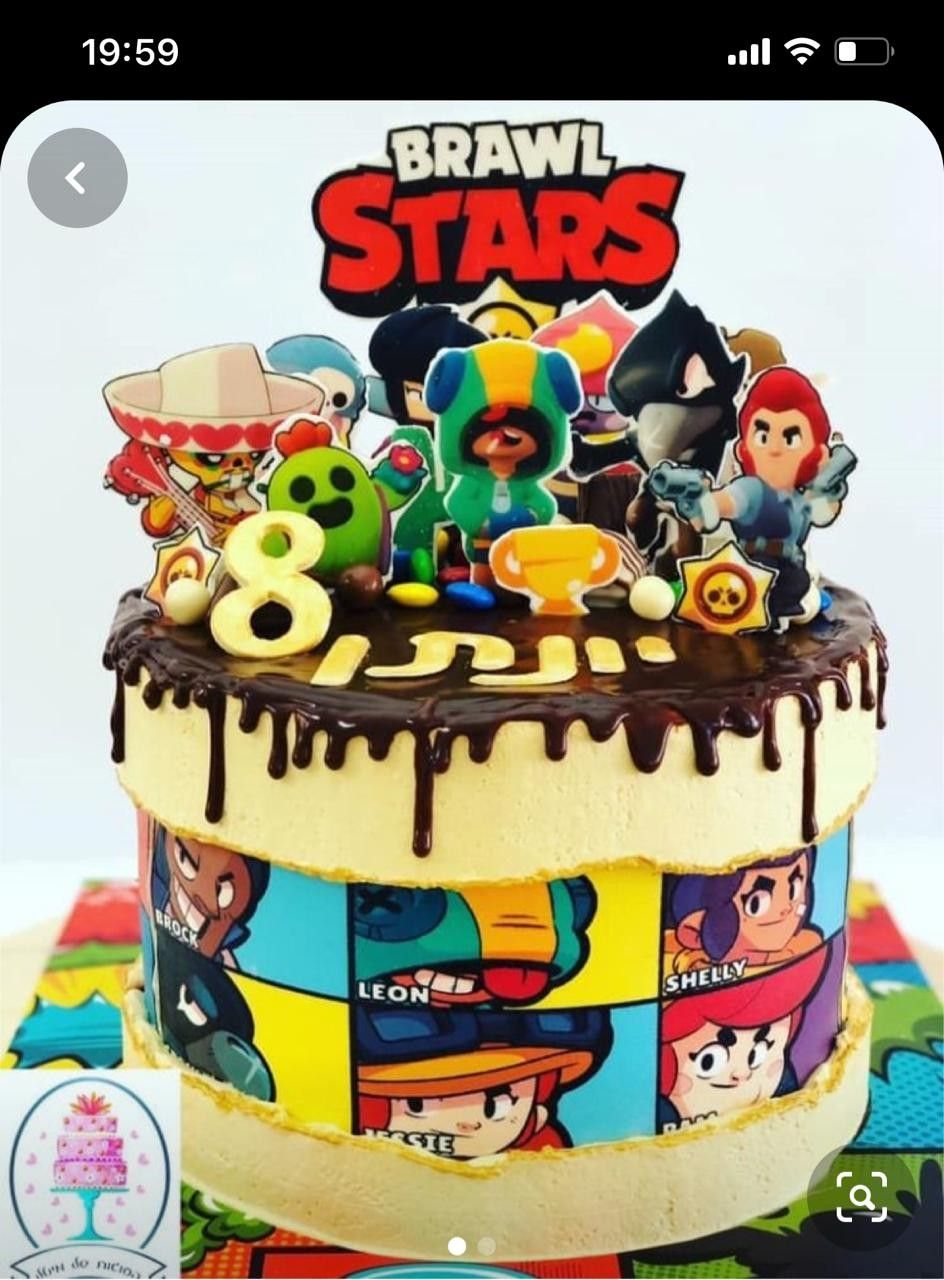 Торт Brawl Stars на день рождения 7 лет мальчику