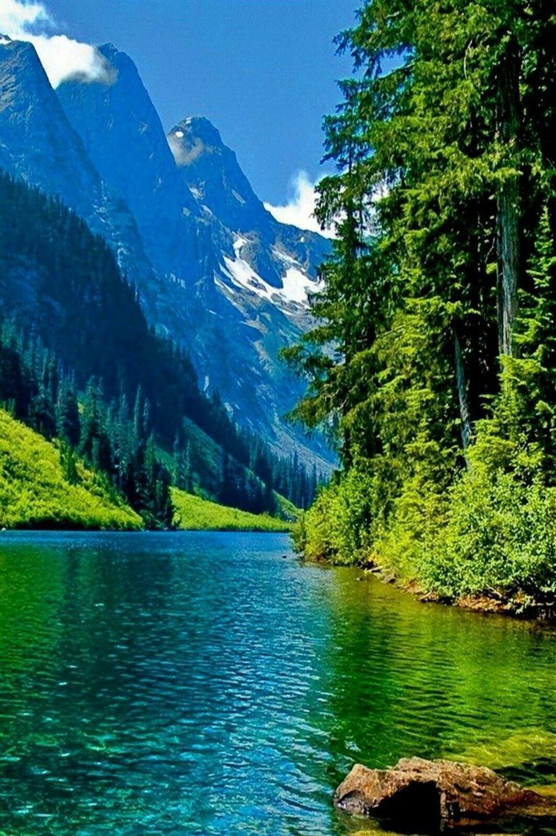 Водопад зелень