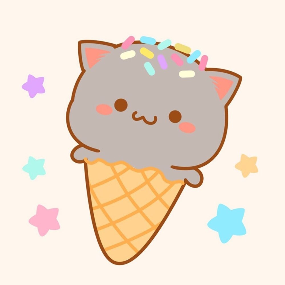 Кавайные коты в еде