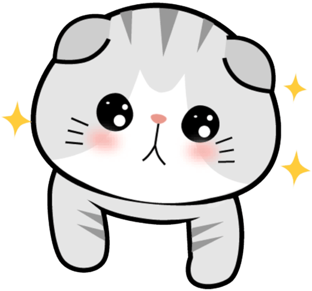 Милый котик рисунок