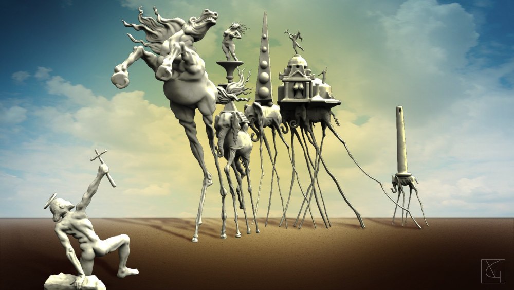 Salvador Dali 3d