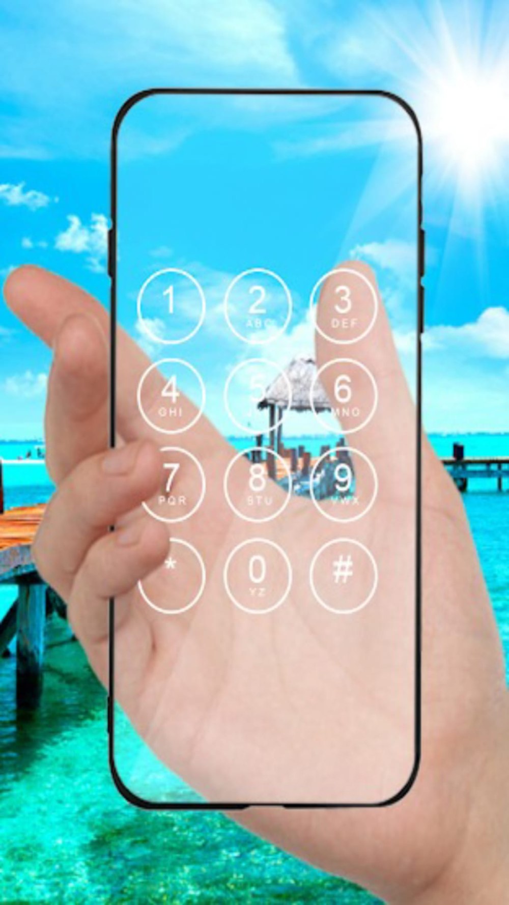 Телефон с прозрачным экраном