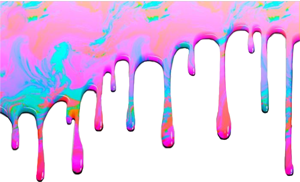 Стекающая краска вектор