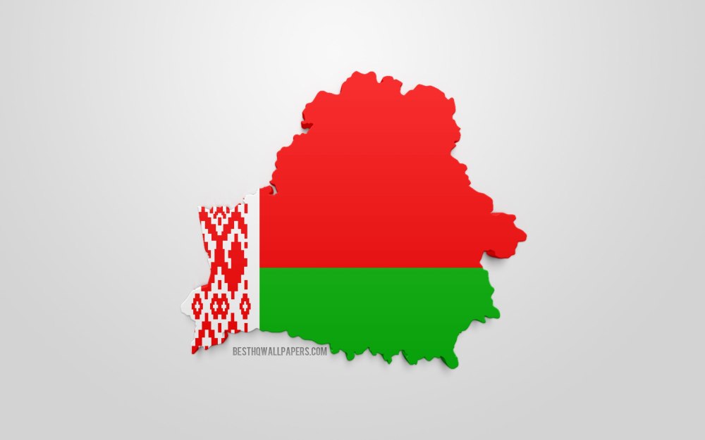 Флаг Беларуси из сердечек