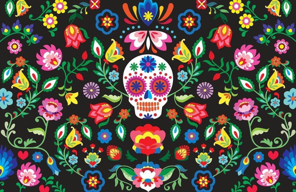 Dia de muertos орнамент