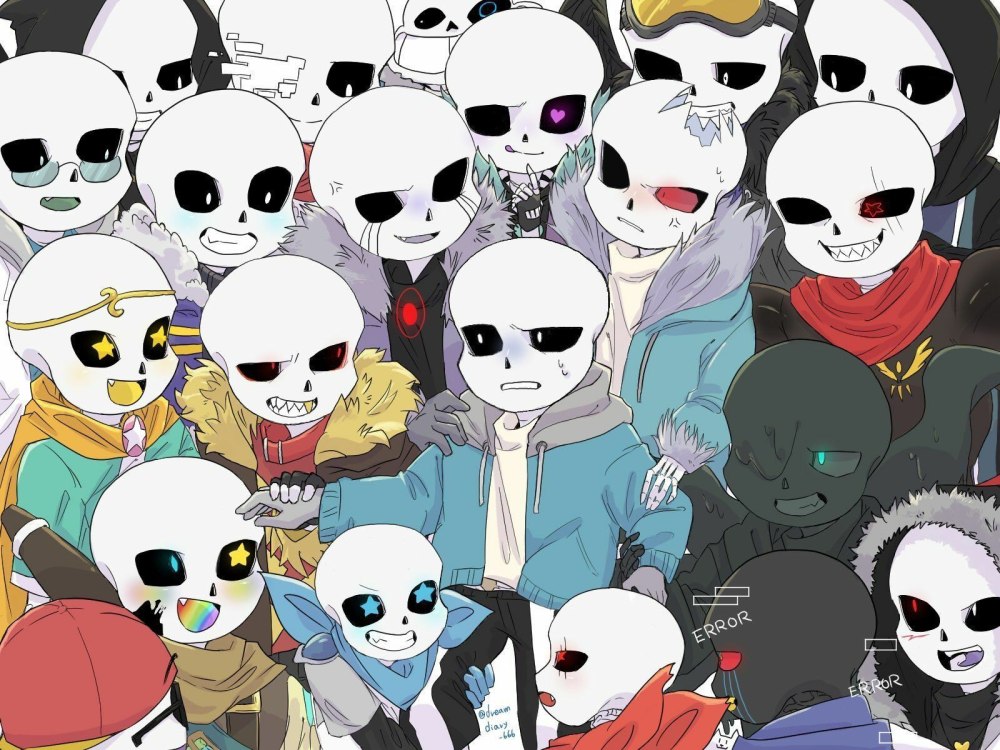 Undertale Фриск и Санс и их дети