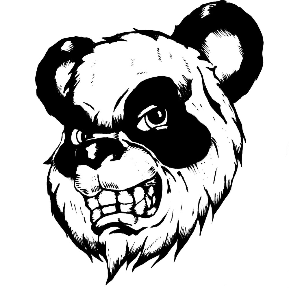 Злая Панда тату