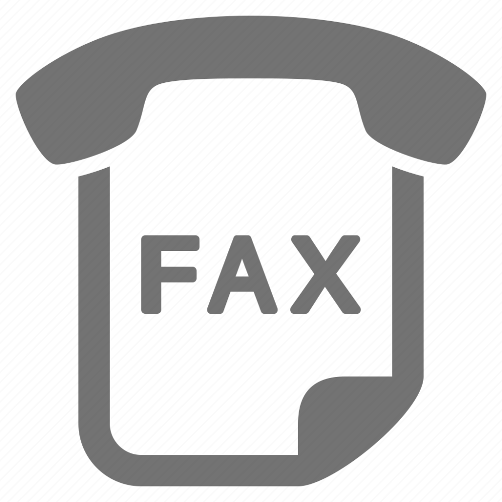 Знак факс в круге