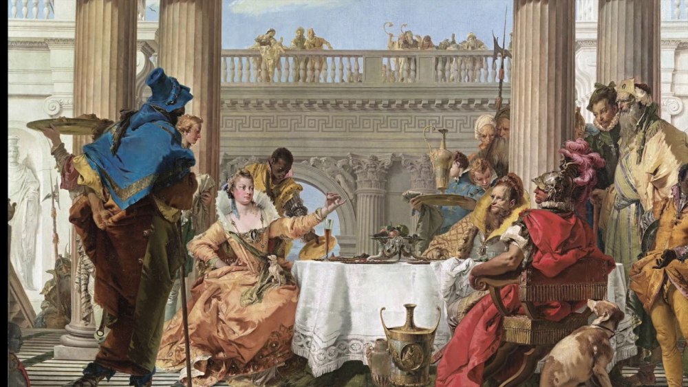 Джованни Баттиста Тьеполо «пир Клеопатры» 1750